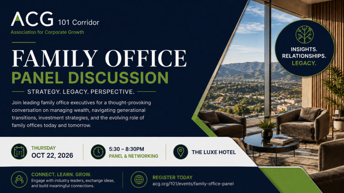 ACG 101 Corridor Family Office Panel Discussion